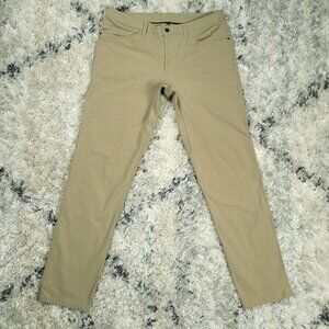 Lululemon ABC Classic 5-Pocket Pants Men Size 34x33 Warpstreme Performance Chino
